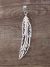 Navajo Sterling Silver Feather Pendant - T&R Singer