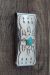 Navajo Indian Jewelry Turquoise Money Clip! Sterling Silver Mens - V. Long