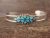 Zuni Indian Sterling Silver Turquoise Bracelet - Bernadette Hattie