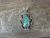 Navajo Indian Nickel Silver Turquoise Pendant Signed Jackie Cleveland