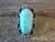 Navajo Indian Jewelry Nickel Silver Turquoise Ring Size 9 - J. Cleveland