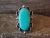 Navajo Indian Jewelry Nickel Silver Turquoise Ring Size 8 - J. Cleveland