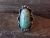 Navajo Indian Jewelry Nickel Silver Turquoise Ring Size 8 - J. Cleveland