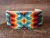 Navajo Indian Hand Beaded Cuff Bracelet by Jackie Cleveland