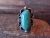 Navajo Indian Jewelry Nickel Silver Turquoise Ring Size 8 - J. Cleveland