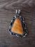 Native American Nickel Silver Spiny Oyster Pendant Jackie Cleveland