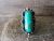 Navajo Indian Jewelry Nickel Silver Turquoise Ring Size 8 - J. Cleveland