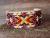 Navajo Indian Hand Beaded Cuff Bracelet by Jackie Cleveland