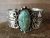 Navajo Indian Nickel Silver Turquoise Bracelet by Jackie Cleveland