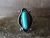 Navajo Indian Jewelry Nickel Silver Turquoise Ring Size 8 Phoebe Tolta