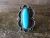 Navajo Indian Jewelry Nickel Silver Turquoise Ring Size 9 Phoebe Tolta