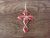 Zuni Sterling Silver Coral Cross Pendant - Jonathan Shack 