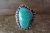 Navajo Indian Jewelry Sterling Silver Turquoise Ring Size 6.5 - Belin