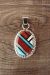 Zuni Indian Sterling Silver Inlay Pendant by Haloo