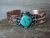 Navajo Indian Copper & Turquoise Cuff Bracelet by Cleveland