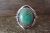 Navajo Indian Jewelry Sterling Silver Turquoise Ring Size 12.5 - Platero