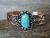 Navajo Indian Copper & Turquoise Cuff Bracelet by Cleveland