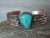 Navajo Indian Copper & Turquoise Cuff Bracelet by Cleveland