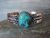 Navajo Indian Copper & Turquoise Cuff Bracelet by Cleveland