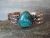 Navajo Indian Copper & Turquoise Cuff Bracelet by Cleveland