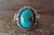 Navajo Indian Jewelry Sterling Silver Turquoise Ring Size 6.5 - Platero