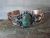 Navajo Indian Copper & Turquoise Cuff Bracelet by Cleveland