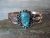 Navajo Indian Copper & Turquoise Cuff Bracelet by Cleveland