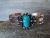 Navajo Indian Copper & Turquoise Cuff Bracelet by Cleveland