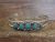 Navajo Sterling Silver & Turquoise 5 Stone Cuff Bracelet - Begay