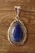 Native American Sterling Silver Lapis Pendant - Samuel Yellowhair