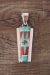 Zuni Indian Sterling Silver Sunface  Inlay Pendant by Edaakie