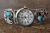 Native American Indian Jewelry Sterling Silver Turquoise Coral Watch - Saunders