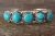 Navajo Sterling Silver Turquoise 5 Stone Cuff Bracelet! Begay