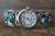 Native American Indian Jewelry Sterling Silver Turquoise Coral Watch - Saunders