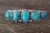 Navajo Sterling Silver Turquoise 5 Stone Cuff Bracelet! Begay