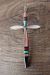 Zuni Indian Sterling Silver Inlay Cross Pendant by  Lynette Bowannie.