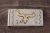 Native American Jewelry Hand Stamped Money Clip! 12 kt. Gold Fill Steer Skull