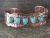 Native American Jewelry Copper Turquoise Bracelet by Bobby Cleveland