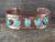 Native American Jewelry Copper Turquoise Bracelet by Bobby Cleveland