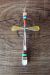 Zuni Indian Sterling Silver Inlay Cross Pendant by  Lynette Bowannie.