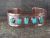 Native American Jewelry Copper Turquoise Bracelet by Bobby Cleveland