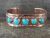 Native American Jewelry Copper Turquoise Bracelet by Bobby Cleveland