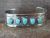 Native American Jewelry Nickel Turquoise Bracelet by Bobby Cleveland