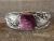 Navajo Purple Spiny Oyster & Sterling Silver Leaf Bracelet - Darrell Morgan
