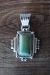 Navajo Sterling Silver Turquoise Pendant by Daniel Benally