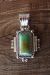 Navajo Sterling Silver Turquoise Pendant by Daniel Benally