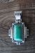 Navajo Sterling Silver Turquoise Pendant by Daniel Benally