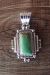 Navajo Sterling Silver Turquoise Pendant by Daniel Benally