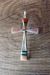 Zuni Indian Sterling Silver Inlay Cross Pendant by  Lynette Bowannie.