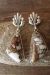 Navajo Indian Jewelry Sterling Silver Wild Horse Post Earrings! J. Bahe